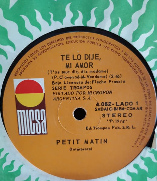 Les Petit-Matin — Te Lo Dije, Mi Amor