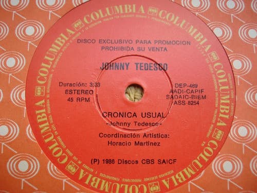 Johny Tedesco — Crónica Usual