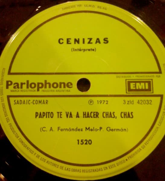 Cenizas — Salta Pequeña Langosta / Papito Te Va A Hacer Chas Chas