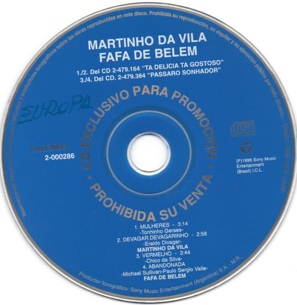 Martinho Da Vila & Fafá De Belém — Martinho Da Silva / Fafa De Belem