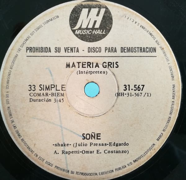 Materia Gris — Soñe / Libro De Un Viernes