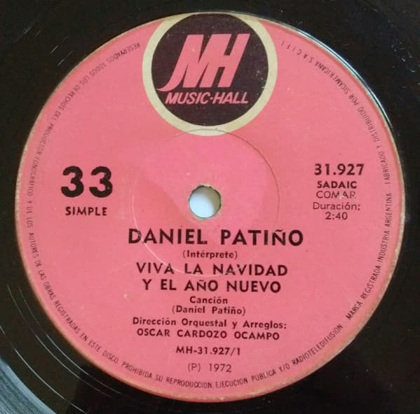 Daniel Patiño — Viva La Navidad Y El Año Nuevo