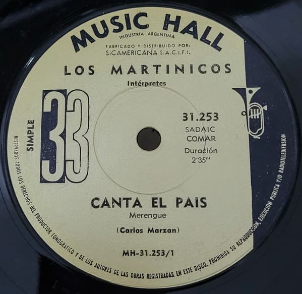 Los Martinicos — Canta El Pais / La Hija Del Chocolatero