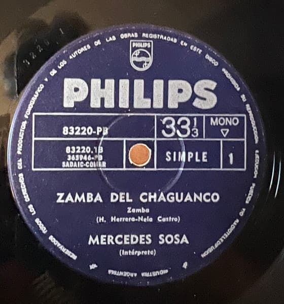 Mercedes Sosa — Zamba Del Chaguanco