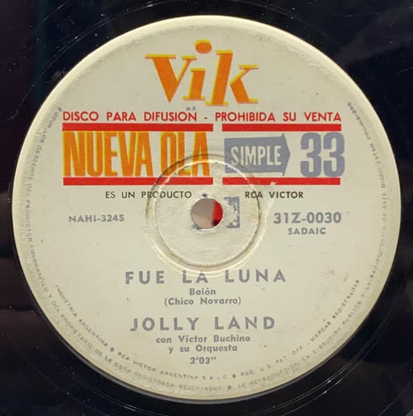 Jolly Land — Fue La Luna / Cuando... Cuando... Cuando