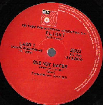 Flight — Qué Voy Hacer = What Am I To Do / Este Es El Camino = Is This The Way