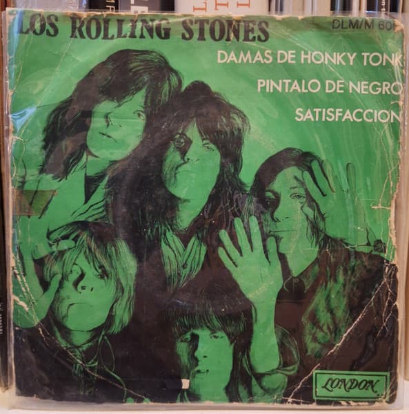 The Rolling Stones — Satisfacción / Damas De Honky Tonk / Píntalo De Negro = Satisfaction / Honky Tonk Women / Paint It Black Different Label