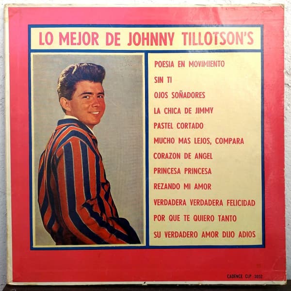 Johnny Tillotson — Lo Mejor De Johnny Tillotson = Johnny Tillotson's Best