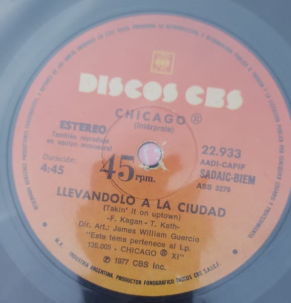 Chicago — Babi, Que Gran Sorpresa / Llevandolo A La Ciudad