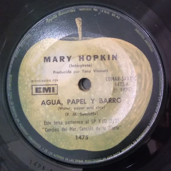 Mary Hopkin — Agua, Papel Y Barro = Water, Paper And Clay