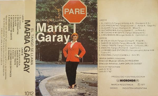María Garay — El Tango Se Llama María Garay