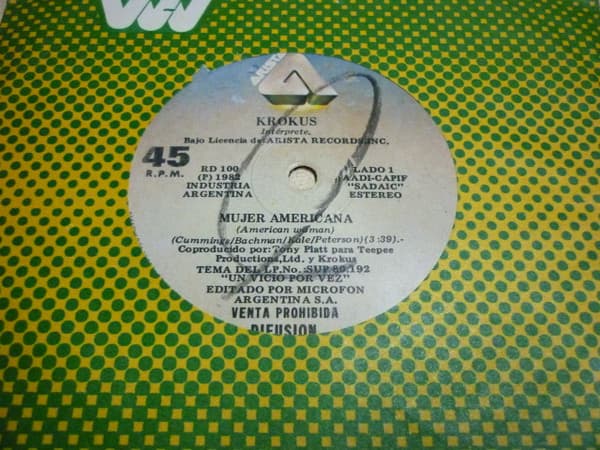 Krokus — Mujer Americana = American Woman