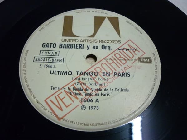 Gato Barbieri y Su Orq. — Ultimo Tango En Paris = Last Tango In Paris