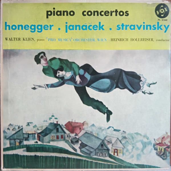 Stravinsky & Janacek & Honegger & Walter Klien & Pro Musica Orchestra & Heinrich Hollreiser — Piano Concertos