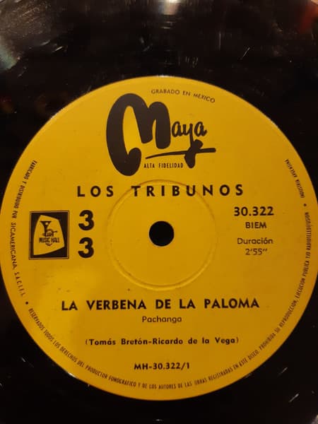 Los Tribunos — La Verbena De La Paloma / Yo Quiero Tener Un Bote