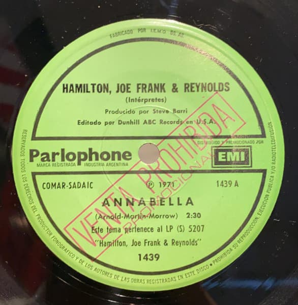 Hamilton, Joe Frank & Reynolds — Annabella