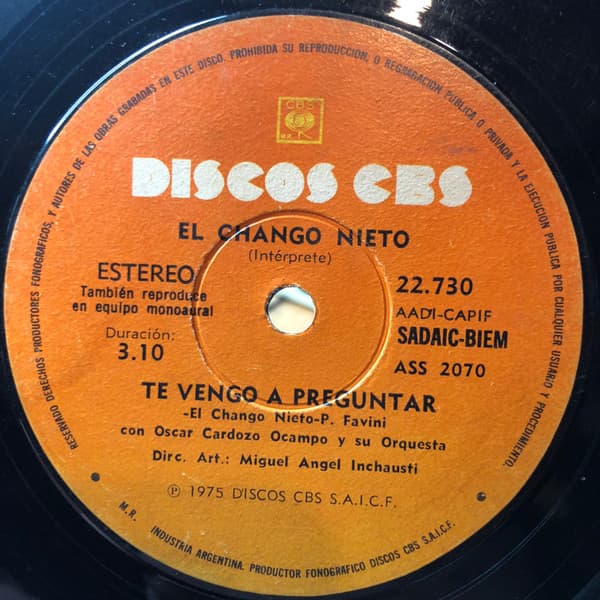 El Chango Nieto — Te Vengo A Preguntar
