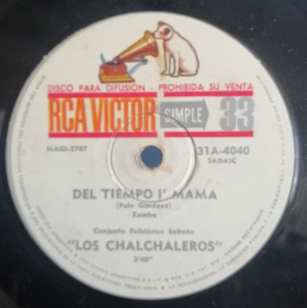 Los Chalchaleros — Cochero E' Plaza (Cueca) / Del Tiempo I' Mama (Zamba)
