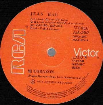 Juan Bau — Mi Corazón / Sobre El Viento