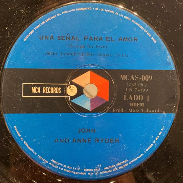 John And Anne Ryder — Una Señal Para El Amor = Sign For Love / Es Amor = Love Is
