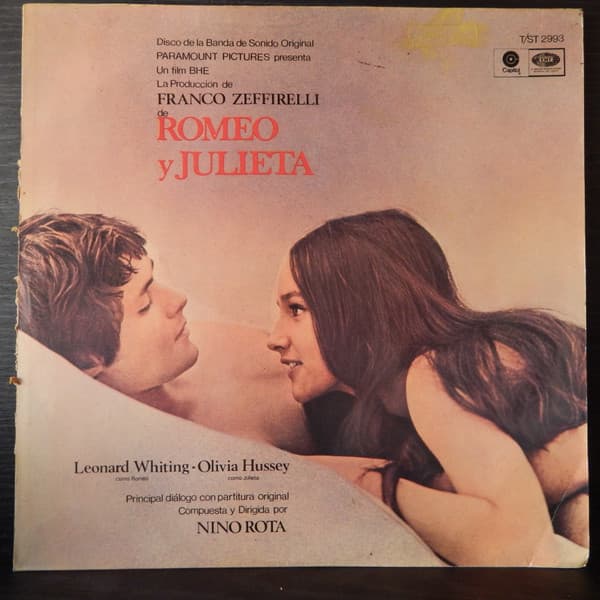 Nino Rota — Romeo Y Julieta (Disco De La Banda De Sonido Original) (Paramount Pictures Presenta Un Film BHE-La Producción De Franco Zeffirelli De Romeo Y Julieta)