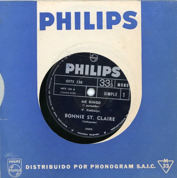 Bonnie St. Claire — Me Rindo (I Surrender) / No Me Desanimes (Don't Let Me Down)