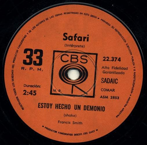 Safari — Estoy Hecho Un Demonio / Soy Celoso
