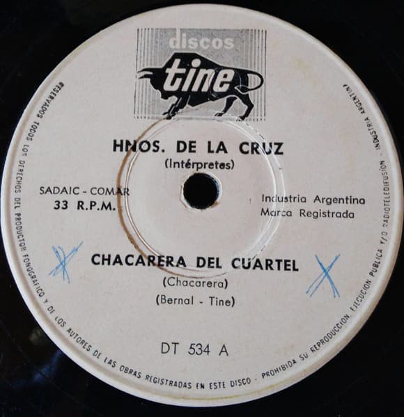 Hnos. De La Cruz — Chacarera Del Cuartel / Zamba De Los Malvineros