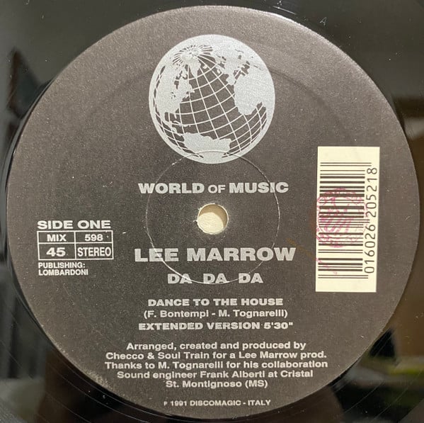 Lee Marrow – Da Da Da (Dance To The House)