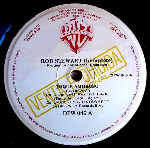 Rod Stewart & Peter Cetera — Toque Amoroso / La Gloria Del Amor