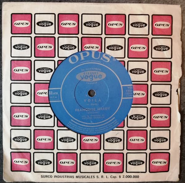 Françoise Hardy — Voilà / Au Fond Du Rêve Doré