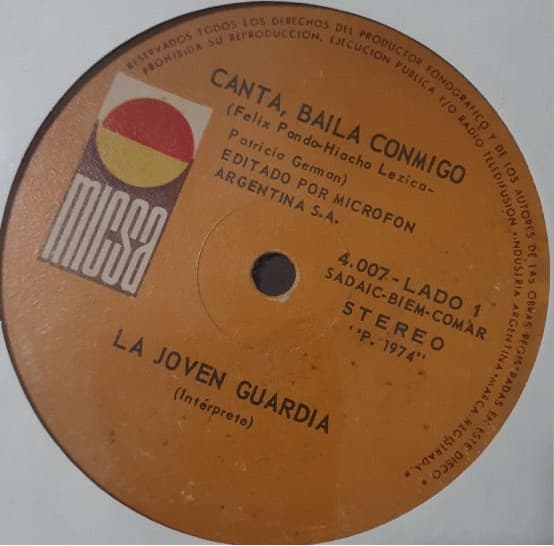 La Joven Guardia — Canta, Baila Conmigo / Caracoles Tu Pelo