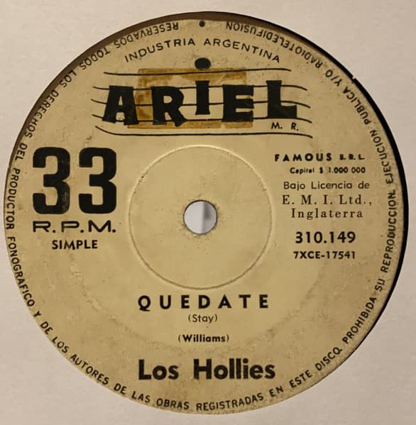 Los Hollies — Quedate / Ahora