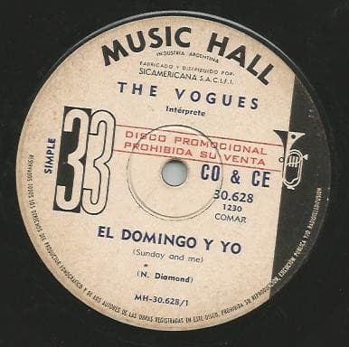 The Vogues — El Domingo y Yo / Alcanzanos Si Puedes