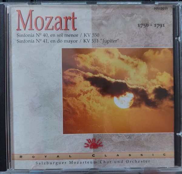Wolfgang Amadeus Mozart — Mozart Sinfonia Nro. 40, En Sol Menor KV 550 / Sinfonia Nro. 41, En Do Mayor KV 551 "Jupiter"