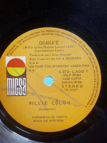 Willie Colón — Ghana'E - La Banda