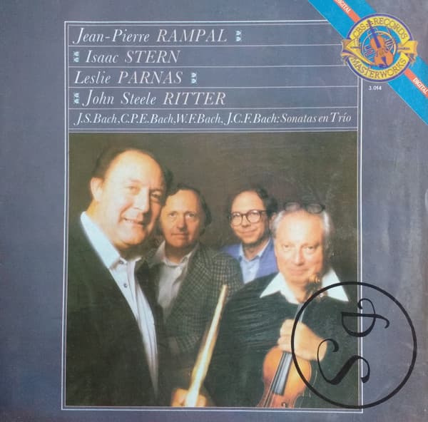 Jean-Pierre Rampal & Isaac Stern & Leslie Parnas & John Steele Ritter & J.S. Bach & C.P.E. Bach & J.C.F. Bach & W.F. Bach — Sonatas En Trío