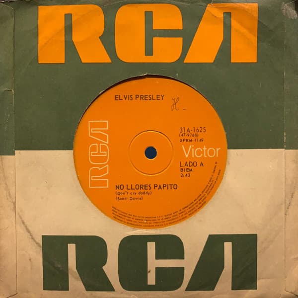 Elvis Presley — No Llores Papito = Don't Cry Daddy