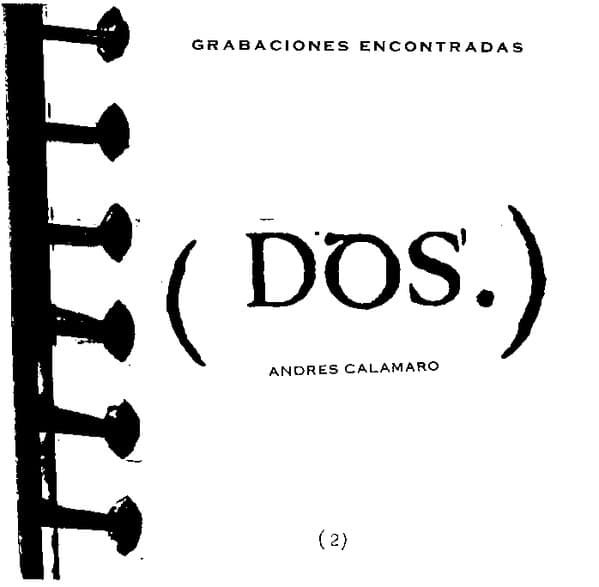 Andres Calamaro — Grabaciones Encontradas (Dos.)