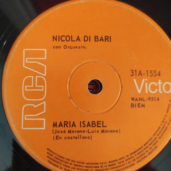 Nicola Di Bari — Maria Isabel / Lisa De Los Ojos Azules