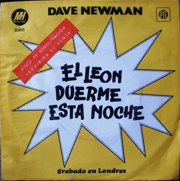 Dave Newman — El León Duerme Esta Noche (The Lion Sleeps Tonight) / Mamá Se Fue Caminando (Mother's Gone Walking)