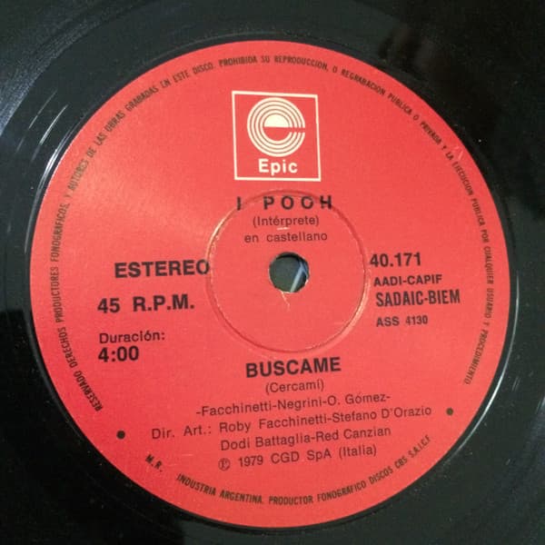 Pooh — Buscame - Dia Tras Dia