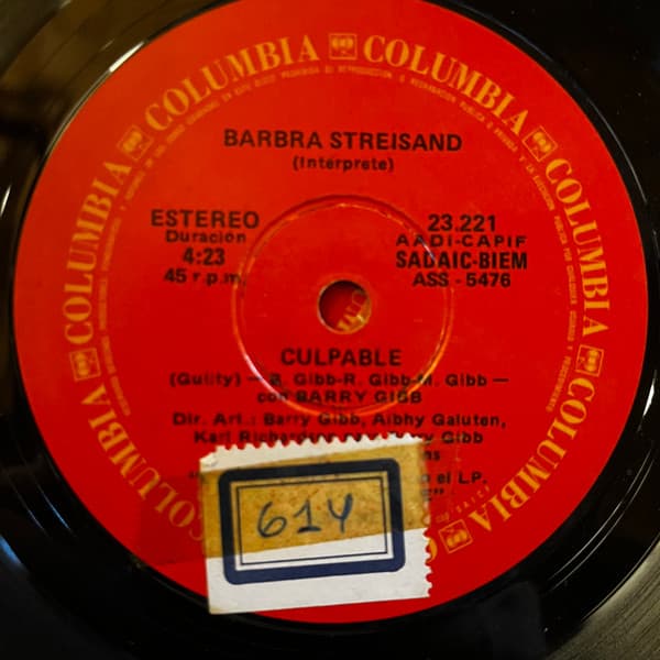 Barbra Streisand & Barry Gibb — Culpable = Guilty / El Amor Por Dentro = The Love Inside