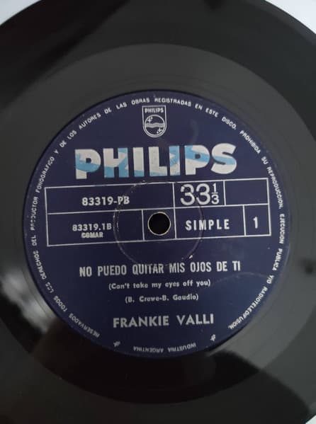 Frankie Valli — No Puedo Quitar Mis Ojos de Ti (Can't Take My Eyes Off You)