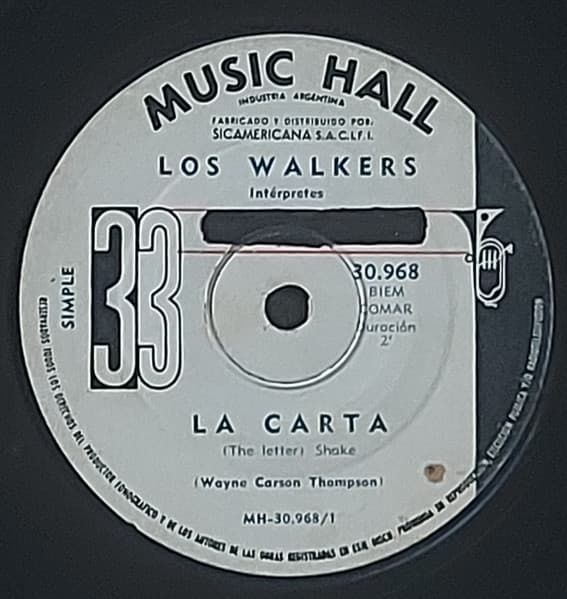 Los Walkers — La Carta / Fuera De Tiempo