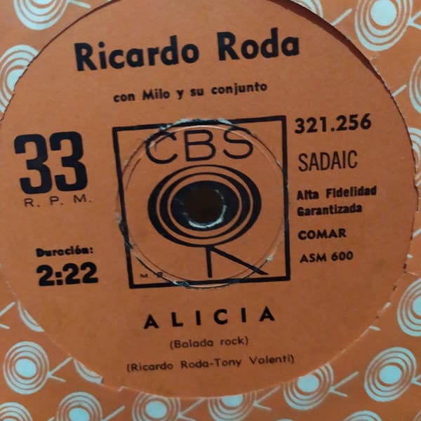 Ricardo Roda — Alicia / Sábado A La Noche