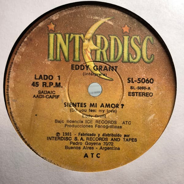 Eddy Grant — Sientes Mi Amor? = Do You Feel My Love?