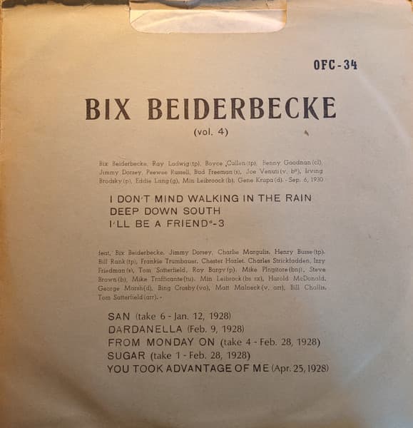 Bix Beiderbecke — Vol 4