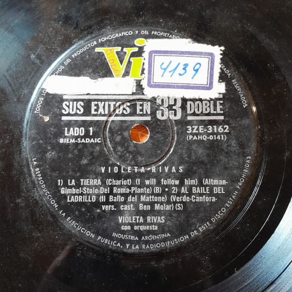 Violeta Rivas — La Tierra / Al Baile Del Ladrillo / No Hay Nadie Como Tu / Huye de Mi