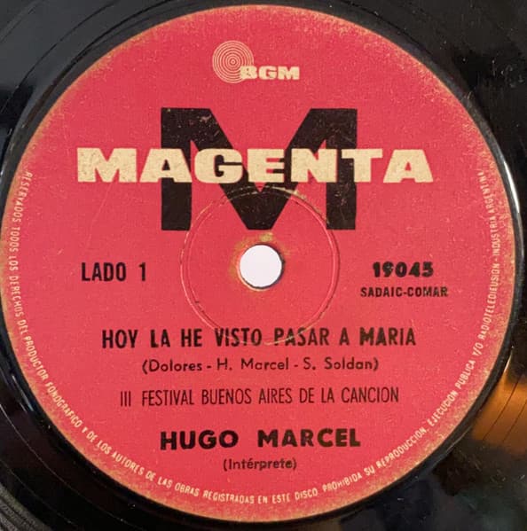 Hugo Marcel — Hoy La He Visto Pasar A Maria
